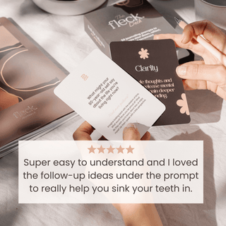 The Fleck Deck • 50 Journaling Prompt Cards for Self‑Discovery, Clarity & Calm