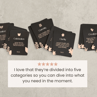 The Fleck Deck • 50 Journaling Prompt Cards for Self‑Discovery, Clarity & Calm